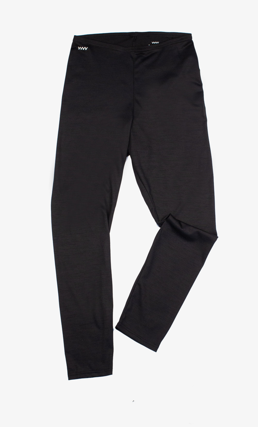 Leggings Femme Mérinos Noir- Capri