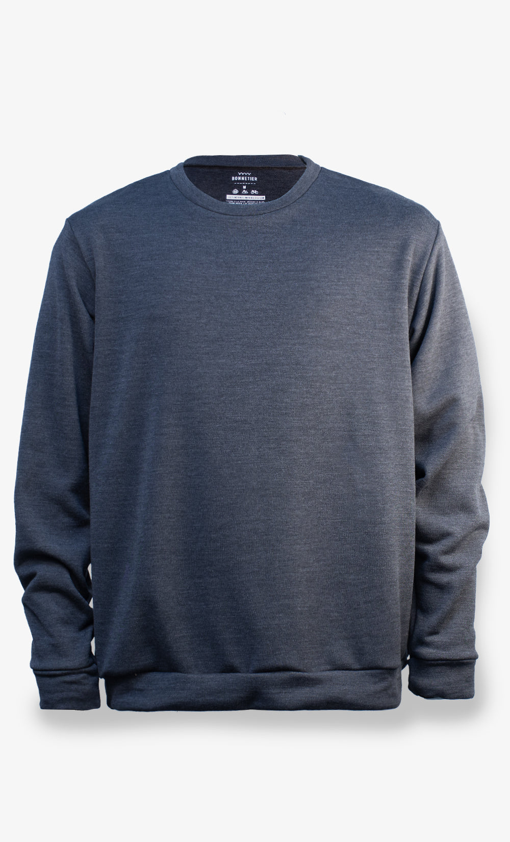 Grey Merino Fleece Long Sleeve Top