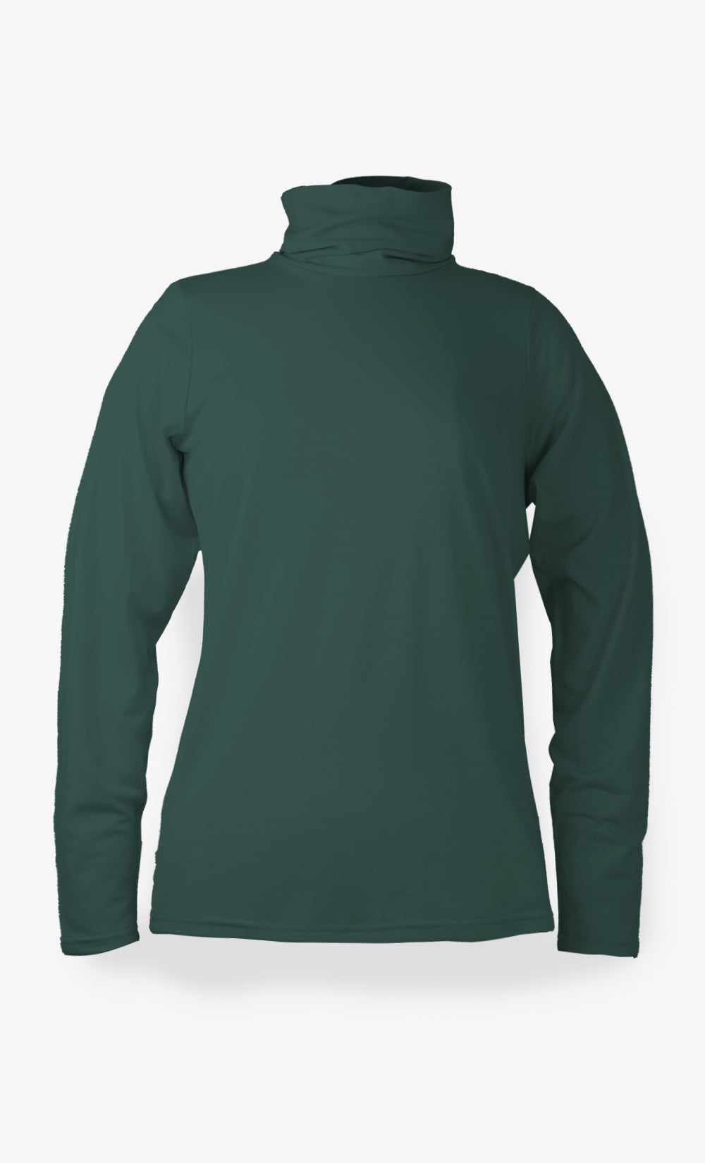 Women's Merino Turtleneck - Dark Green