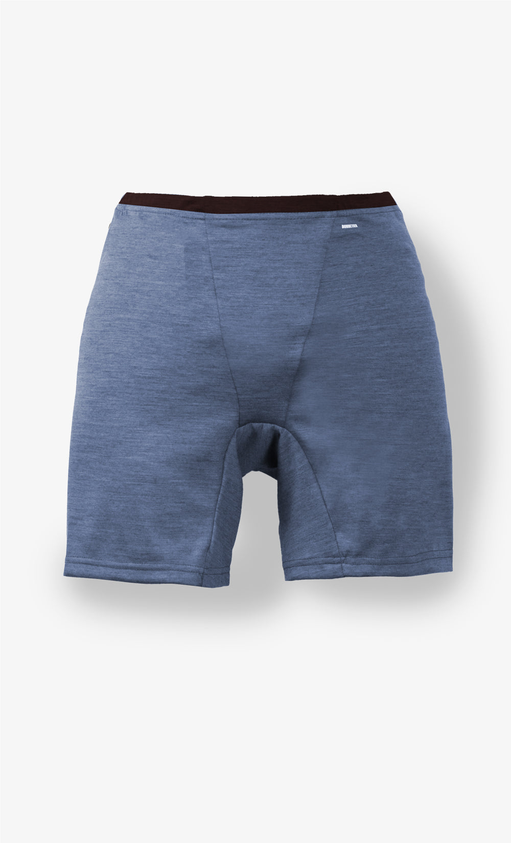 Sous-vêtement long femme en laine mérinos bleu-gris chiné BONNETIER