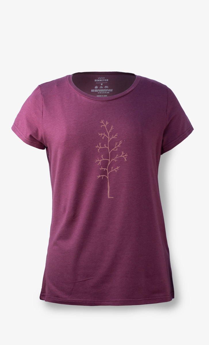 T-Shirt Femme Prune - Hêtre