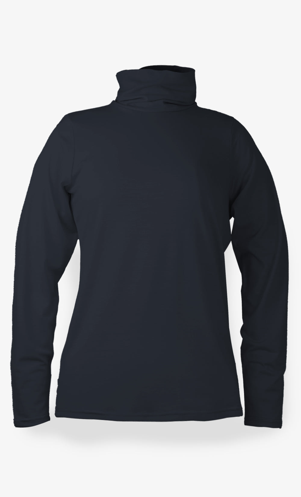 Women's Merino Wool Turtleneck - Black