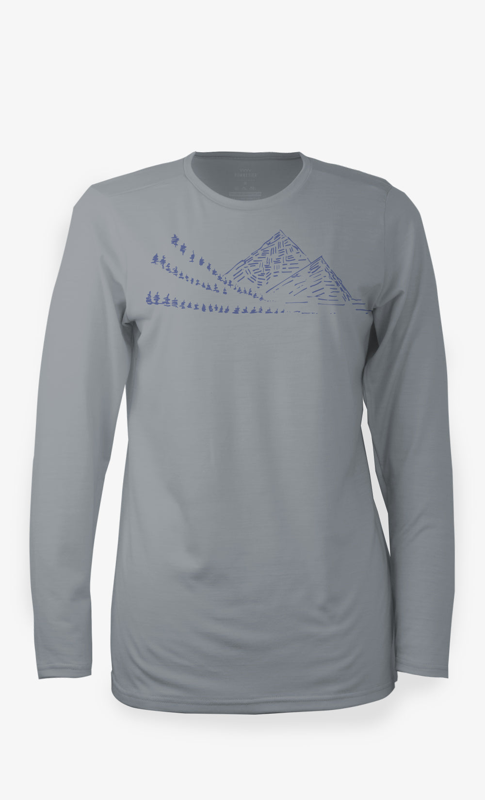 Manches longues Mérinos StretchWool™ Gris - Alpes