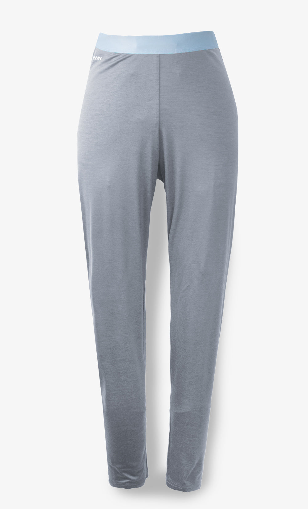 Legging femme en laine mérinos Stretchwool™ gris uni, fabriqué au Canada par BONNETIER.