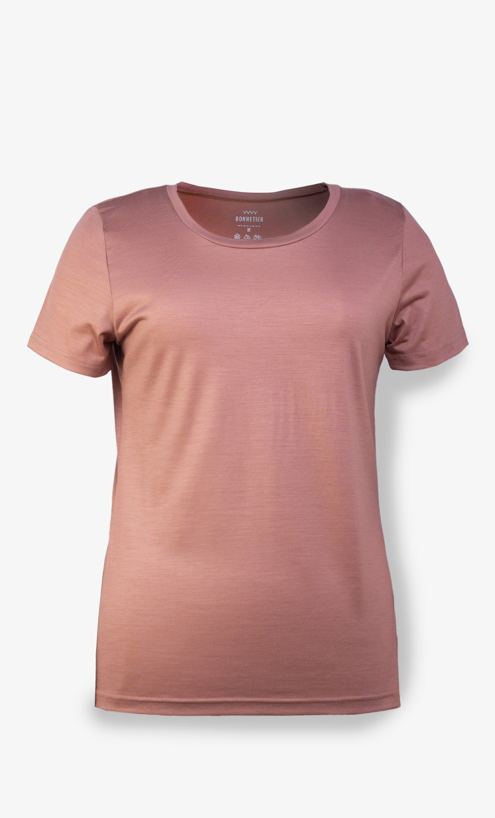 Women's Salmon Ultra Light Merino Wool T-Shirt