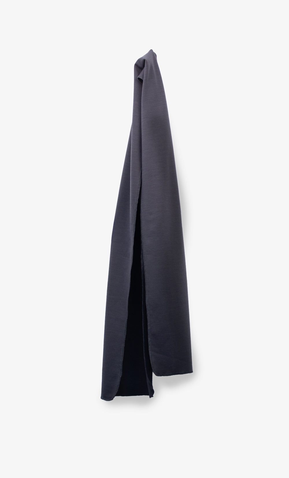 Foulard en laine mérinos gris chiné 280 GSM, chaud, doux et fabriqué au Canada.
