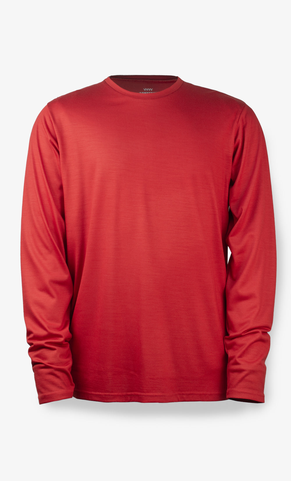 Men's Merino Wool Techcrew Long Sleeve Top Red