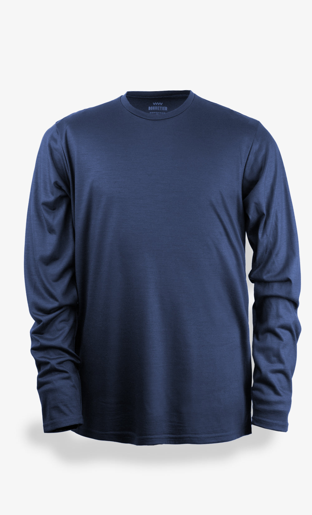 Men's Merino Wool Long Sleeve Techcrew Navy