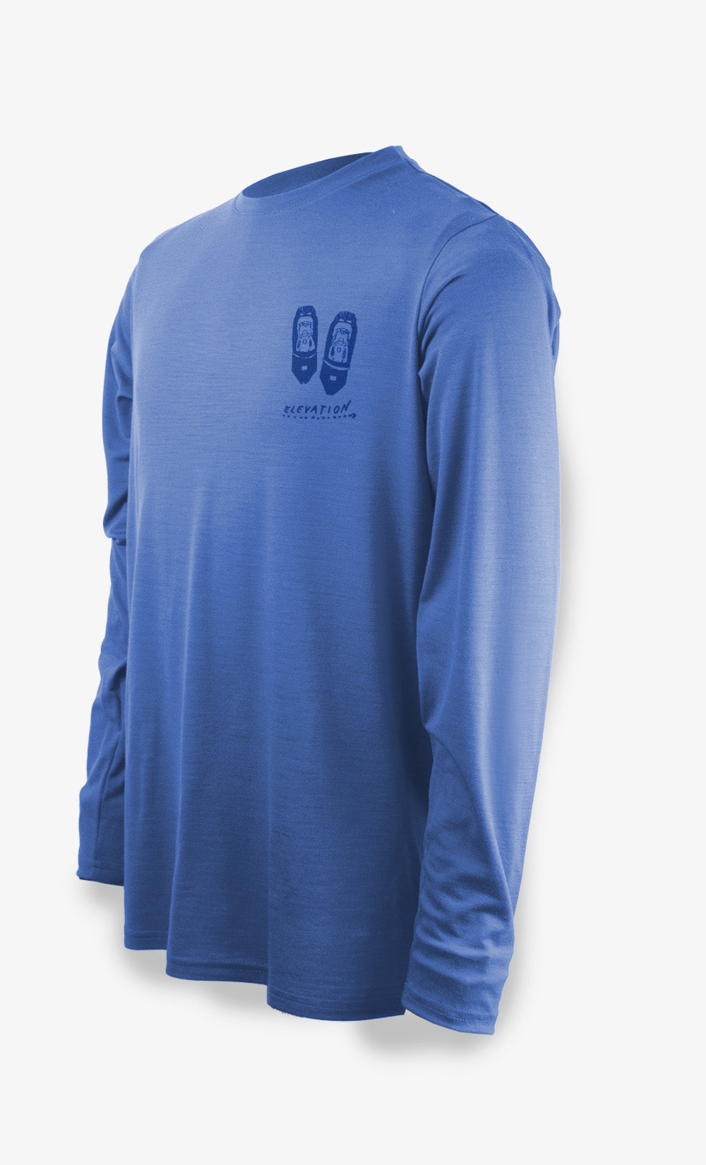 Men's Merino Long Sleeve Blue - Racket