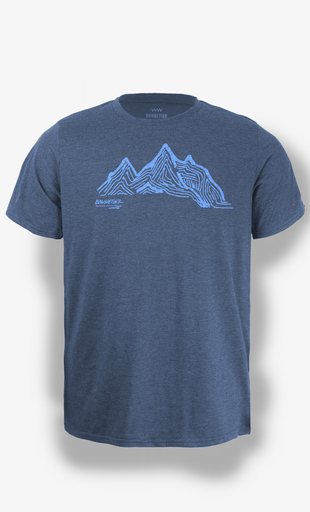 Men's T-Shirt Blue Heather - Climbing Route