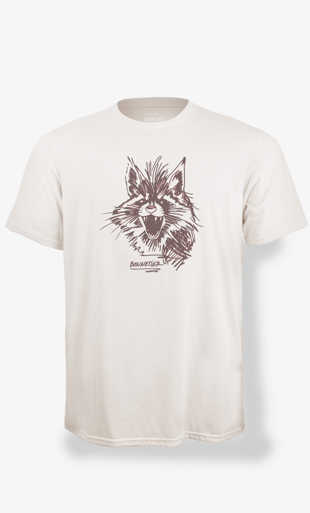 T-Shirt Homme Blanc Cassé - Raton