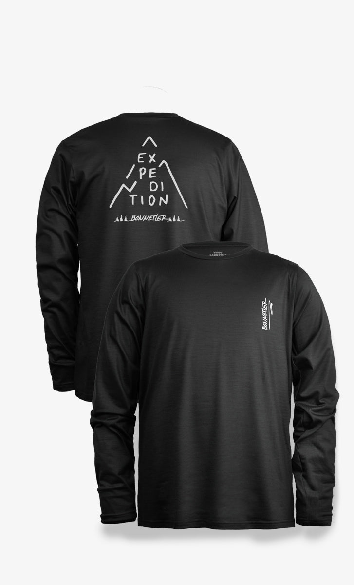 Men's Black Merino Stretchwool™ - Expedition