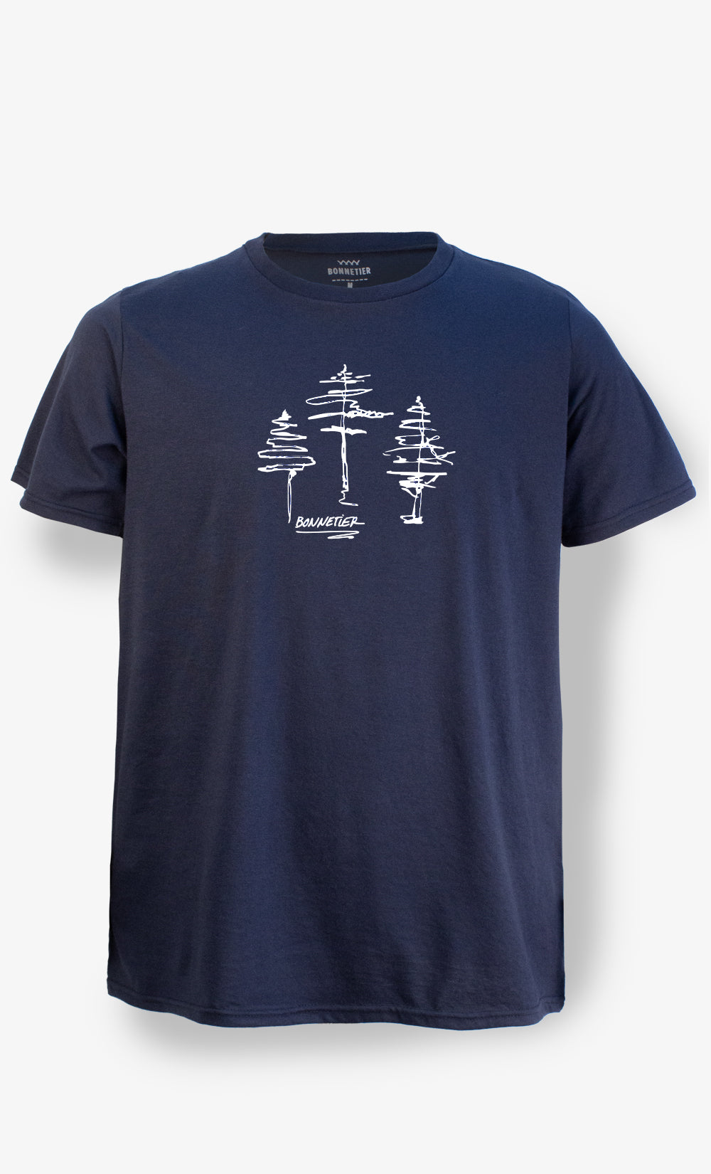 Men's Navy T-Shirt - Three Trees
