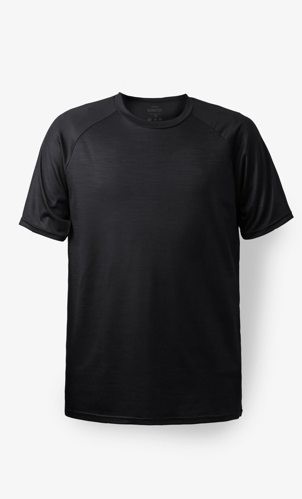 T-Shirt Raglan Mérino Stretchwool™ Homme Noir