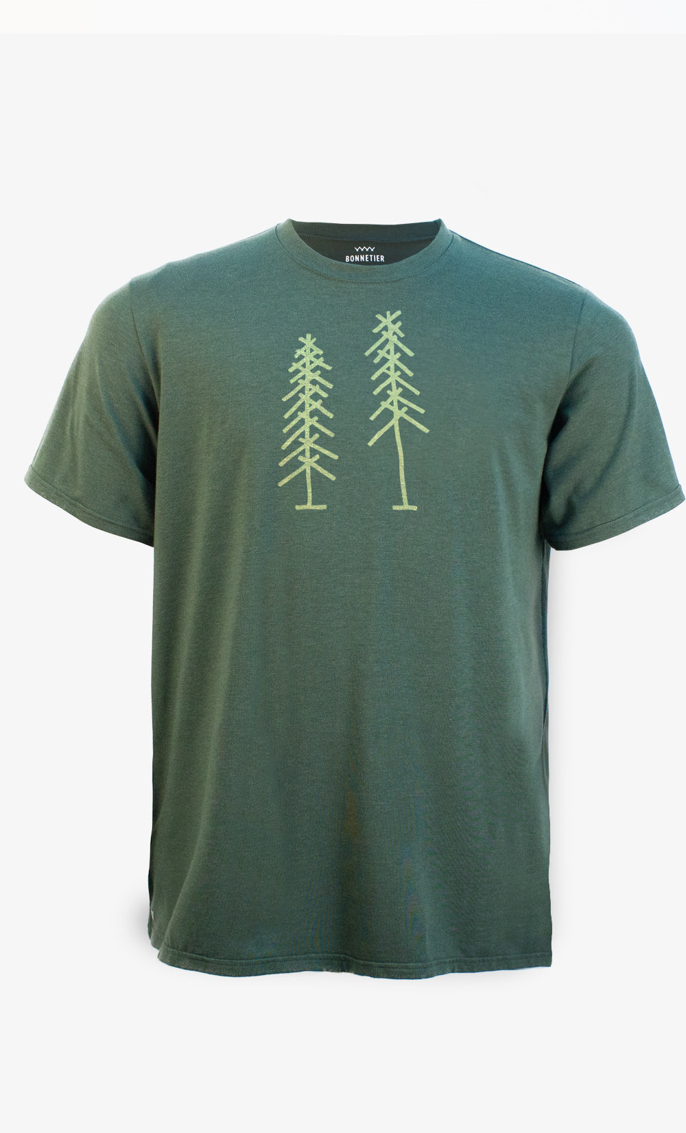 T-Shirt Homme Vert chiné - Arbre Noël