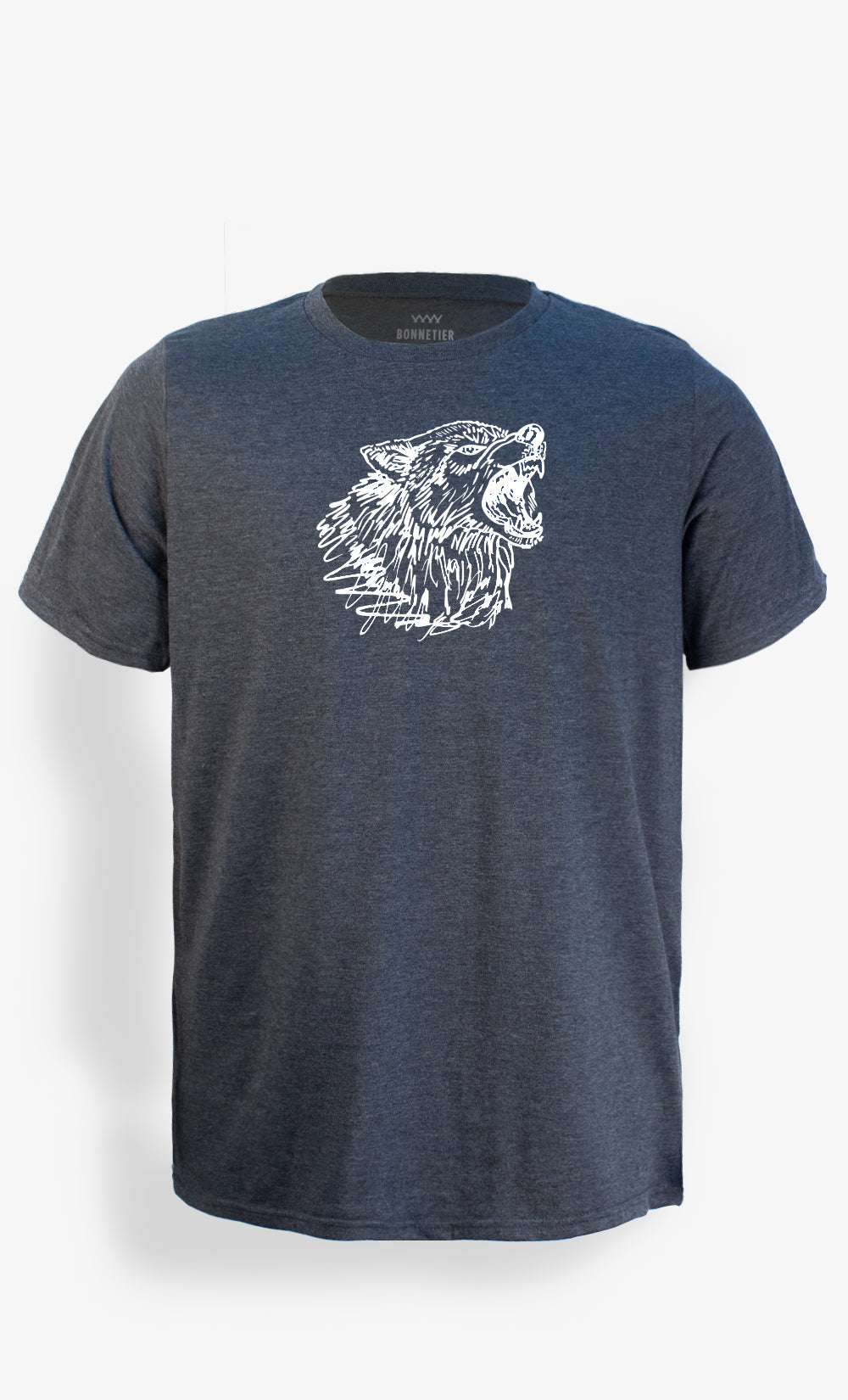 Men's Charcoal T-Shirt - Big Wolf