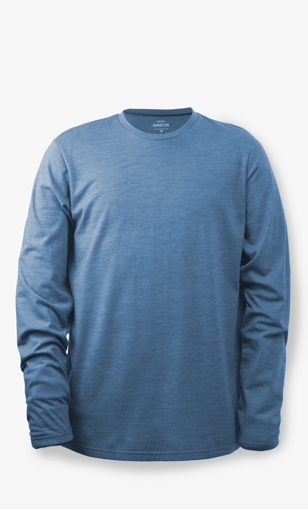 Men's Merino Long Sleeves Flannel Blue Grey