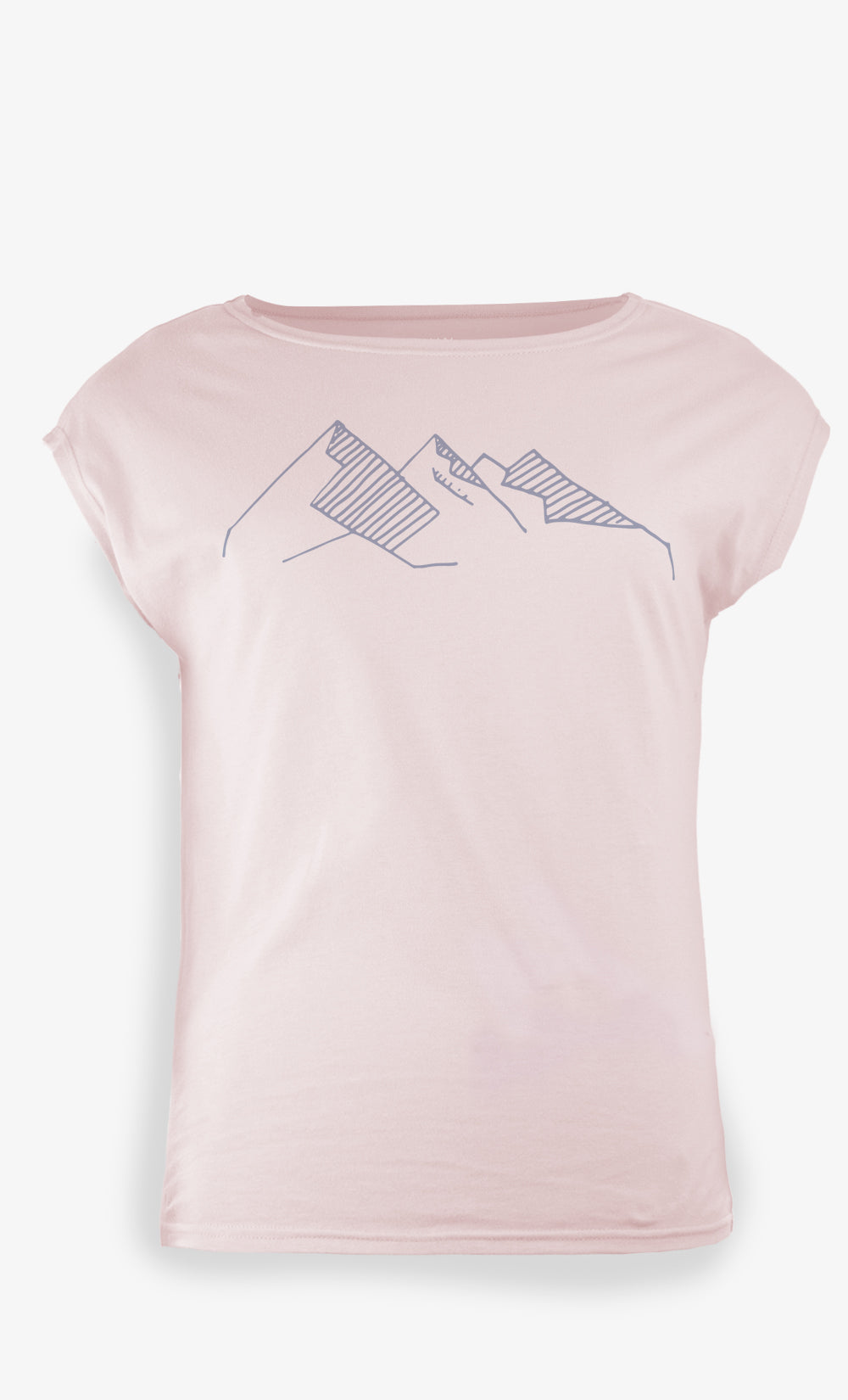 T-shirt Femme Blanc Rose - Madrid Montagne