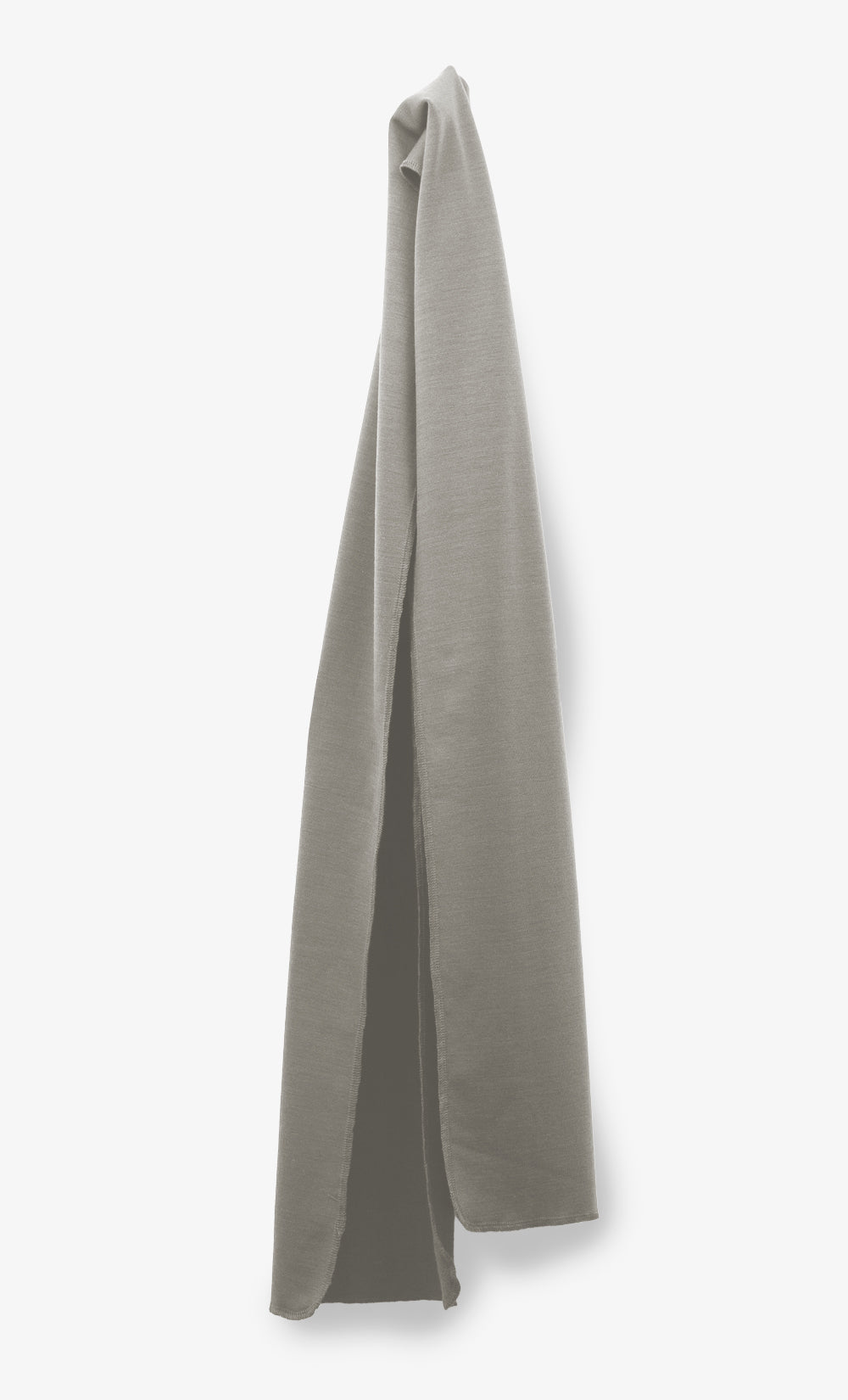 Foulard 100 % Mérinos Brossé - Gris Chaud