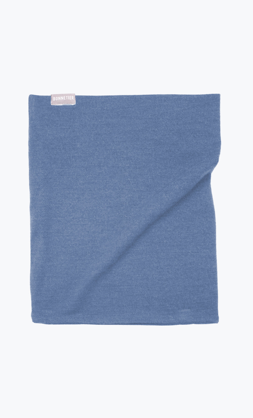 Double Neck Warmer Merino Flannel - Heather Blue