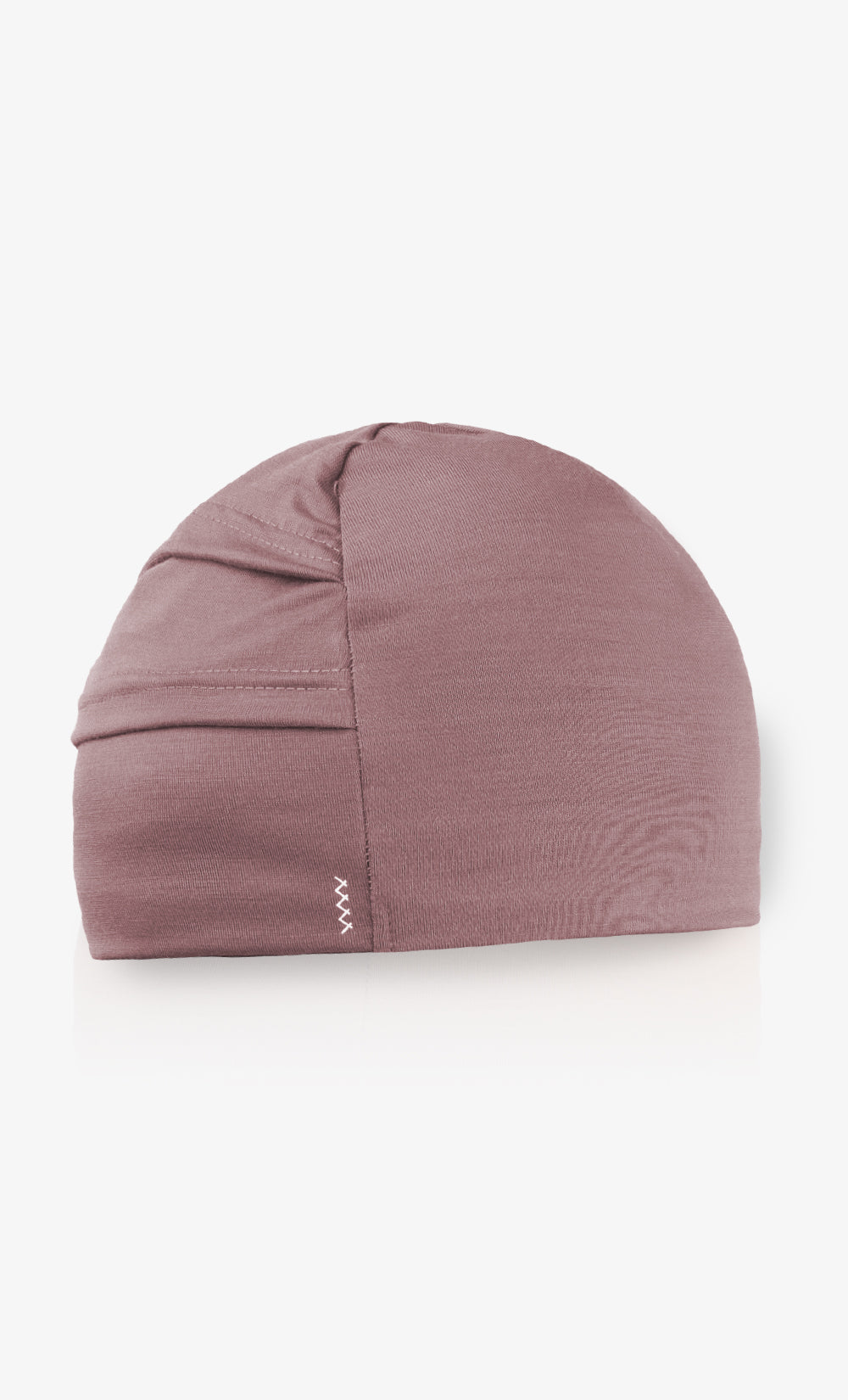 Tuque multifonction BONNETIER en laine mérinos 100 % coloris vieux rose, fabriquée au Canada.