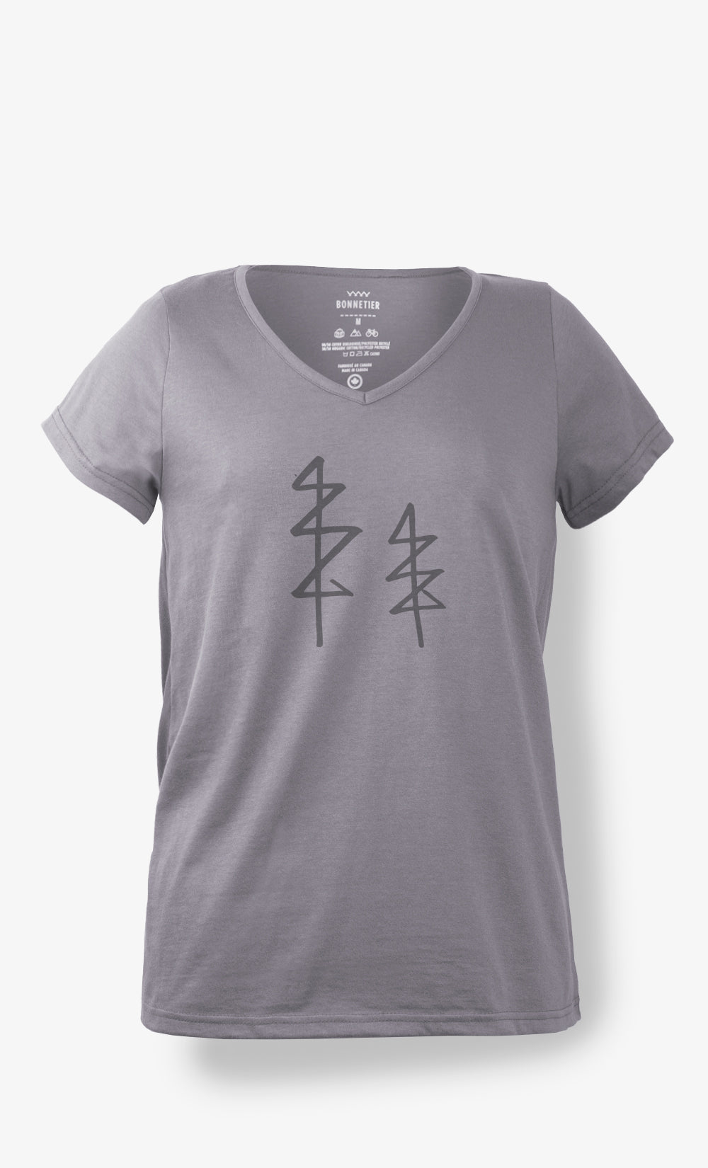 T-shirt Femme Taupe - Arbre Trait