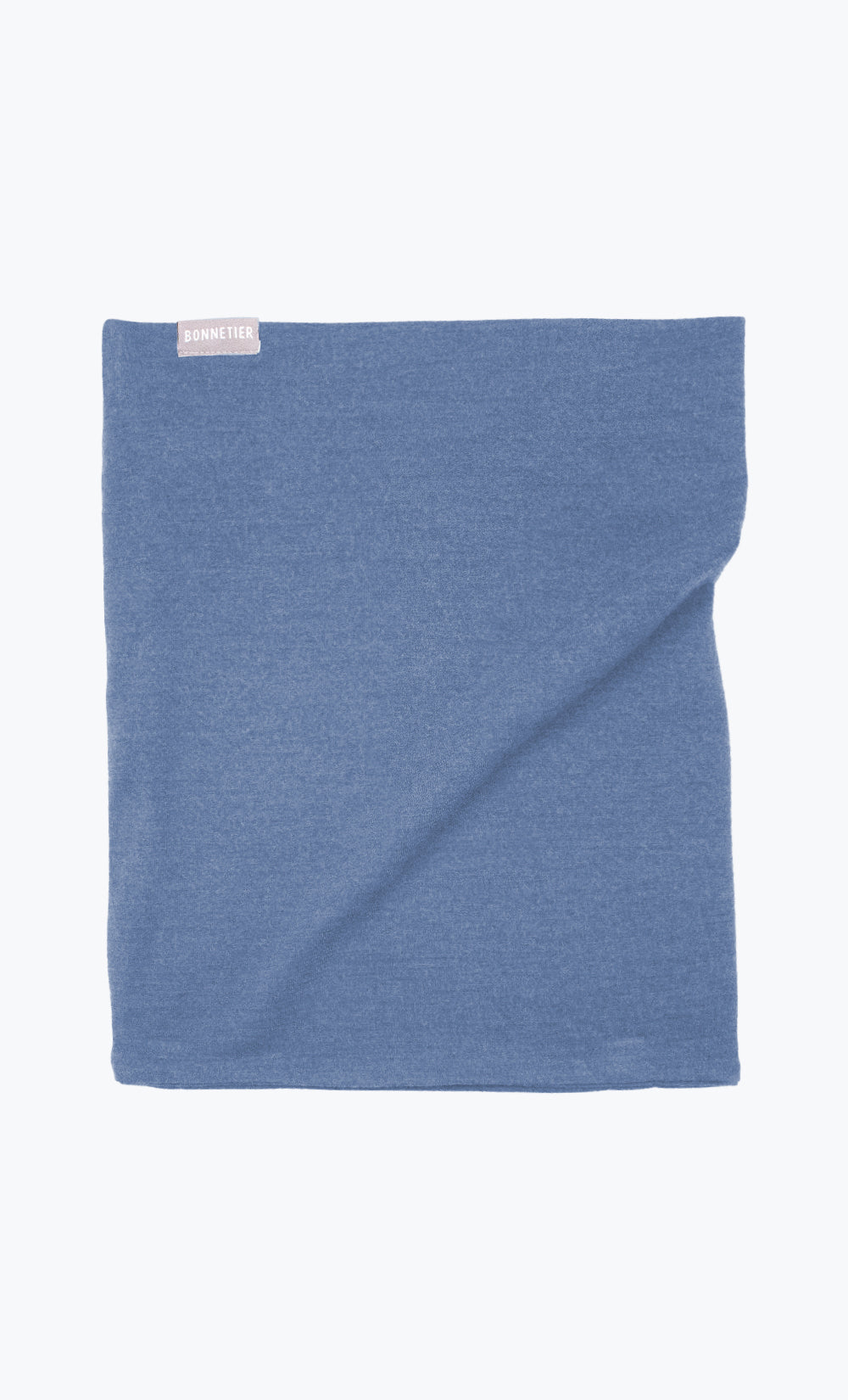 Double Neck Warmer Merino Flannel - Heather Blue