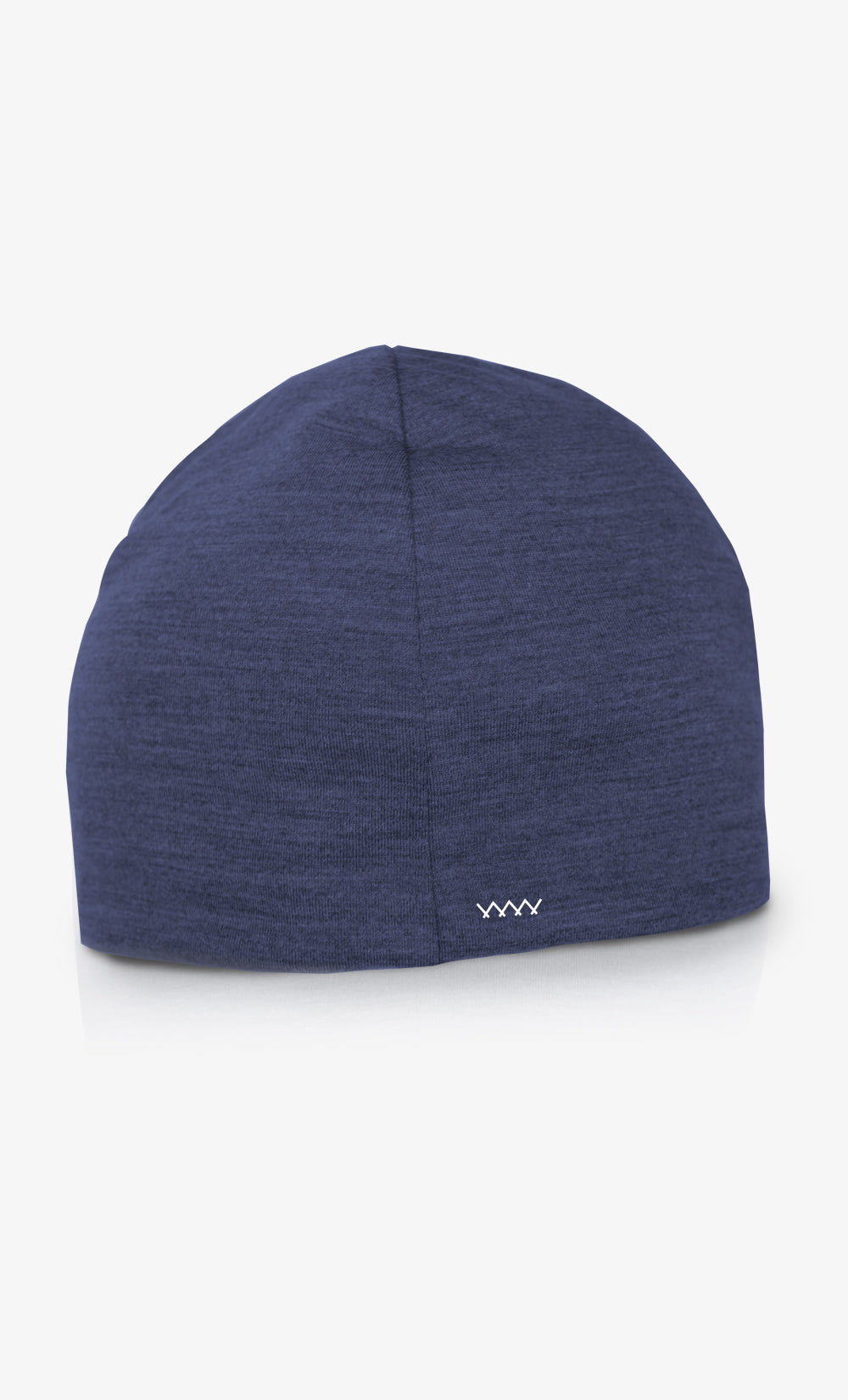 Beanie 100% Mérinos Double Réversible - Bleu Nuit et Noir